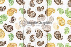 Tileable & scalable vector graphic seamless freehand style pattern pack