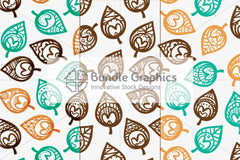 Tileable & scalable vector graphic seamless freehand style pattern pack