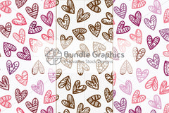 Tileable & scalable vector graphic seamless freehand style pattern pack