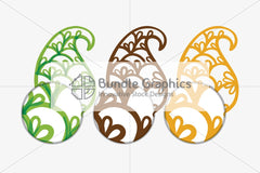 Tileable & scalable vector graphic seamless freehand style pattern pack