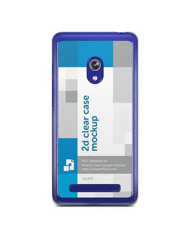 ASUS Zenfone 5 2d Clear Mobile Case Design Mockup 2015