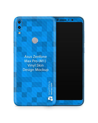 Asus Zenfone Max Pro (M1) Vinyl Skin Design Mockup 2018
