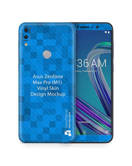 Asus Zenfone Max Pro (M1) Vinyl Skin Design Mockup 2018