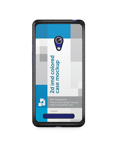 ASUS Zenfone 5 2d IMD Colored Mobile Case Design Mockup 2014