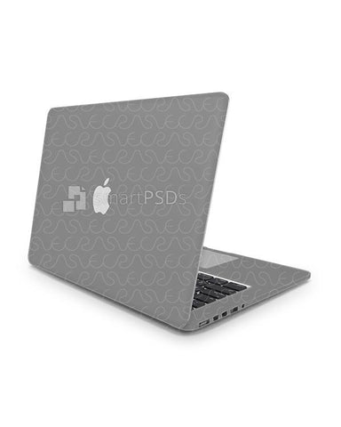 Apple MacBook 13 Retina Vinyl Skin Design Mockup 2014 (4 views)