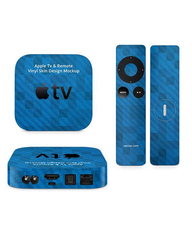 Apple TV & Remote 2nd and 3rd Generation Vinyl Skin Design Mockup