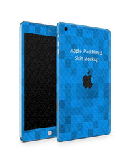 Apple iPad Mini 3 Tablet Skin Design Template (Front-Back Angled)