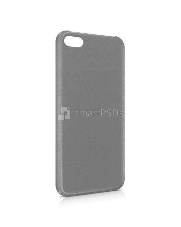 Apple iPhone 5C 3d IMD Phone Cover Design Template- Right view