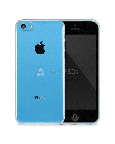 Apple iPhone 5C UV TPU Clear Mobile Case Design Mockup 2013