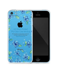 Apple iPhone 5C UV TPU Clear Mobile Case Design Mockup 2013