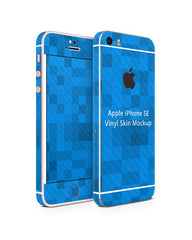 Apple iPhone 5s-SE Vinyl Skin Design Mockup (Front-Back Angled)