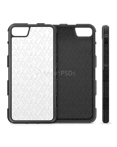 Apple iPhone 7 2d ShockProof TPU Rubber Flex Mobile Case Design Mockup 2016