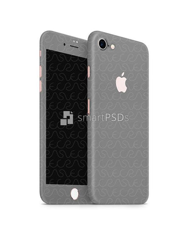 Apple iPhone 7 Mobile Skin Design Template (Front-Back Angled)