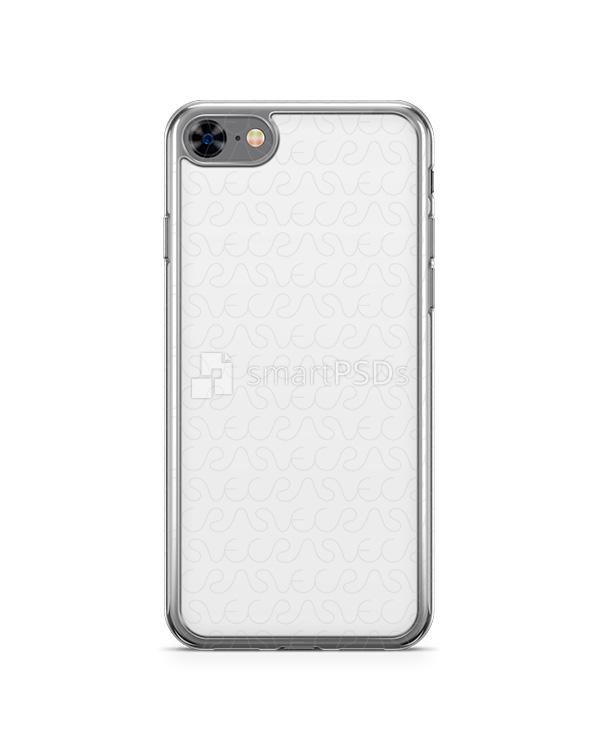 Apple iPhone 8 2d Flexi Clear Case Design Mockup 2017 (Buttons Covered)