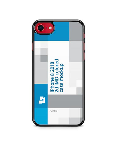Apple iPhone 8 2d Colored Case Design Mockup Back 2017