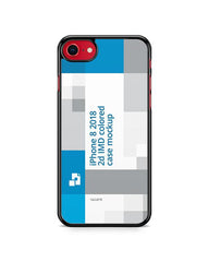 Apple iPhone 8 2d Colored Case Design Mockup Back 2017
