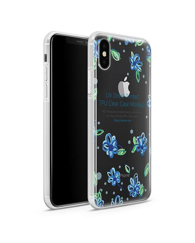 iPhone X UV TPU Case with Frosted Edges Design Mockup 2017