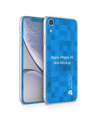 Apple iPhone XR Vinyl Skin Design Mockup 2018(Front-Back Angled)