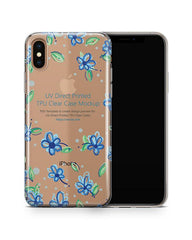 Apple iPhone Xs Max UV TPU Clear Case Mockup 2018