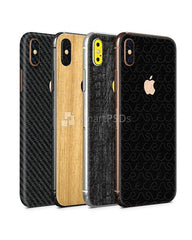 Apple iPhone Xs Max Vinyl Skin Design Mockup (Front-Back Angled)