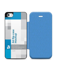 Apple iPhone 5s PU Flip Mobile Case Design Mockup 2013