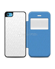 Apple iPhone 5C PU Flip Mobile Case Design Mockup 2013