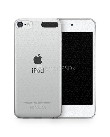 Apple iPod Touch 6 UV TPU Clear Case Design Mockup