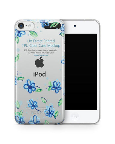 Apple iPod Touch 6 UV TPU Clear Case Design Mockup