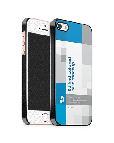 Apple iPhone SE 2d IMD Colored Mobile Case Design Mockup 2016