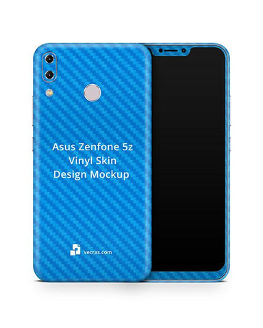 Asus Zenfone 5Z ZS620KL Vinyl Skin Design Mockup 2018