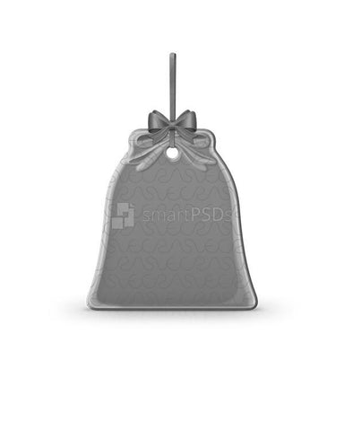Bell Shape Ceramic Ornament Sublimation Mockup