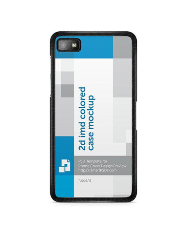 BlackBerry Z10 2d IMD Colored Mobile Case Design Mockup 2013