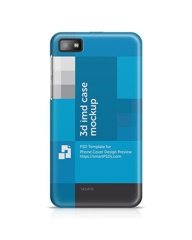 BlackBerry Z10 3d IMD Mobile Case Design Mockup 2013