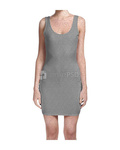 Bodycon Dress Design Mockup for Sublimation Preview - 2 Views