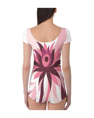 Boyleg Leotard Dress Design Mockup of Sublimation Cloth Printing - 2 Views