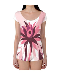 Boyleg Leotard Dress Design Mockup of Sublimation Cloth Printing - 2 Views