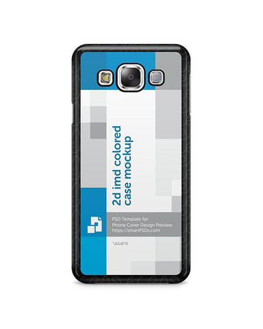 Samsung Galaxy E5 2d IMD Colored Mobile Case Design Mockup 2015