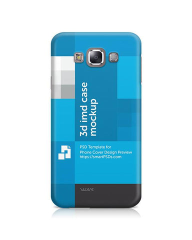 Samsung Galaxy E7 3d IMD Mobile Case Design Mockup 2015
