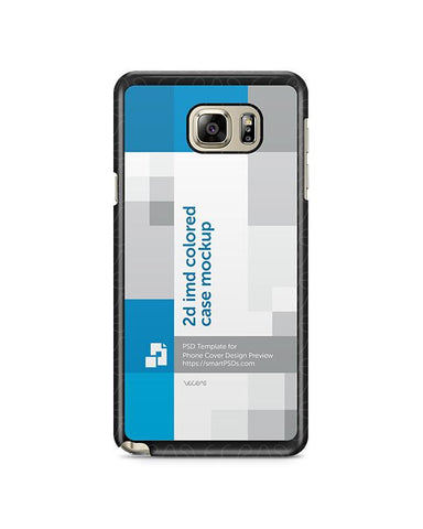 Samsung Galaxy Note 5 2d IMD Colored Mobile Case Design Mockup 2015