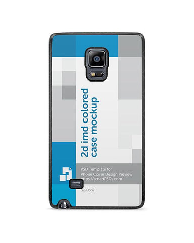 Samsung Galaxy Note Edge 2d IMD Colored Mobile Case Design Mockup 2014