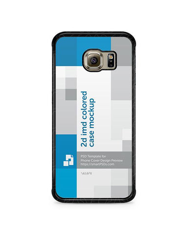 Samsung Galaxy S6 Edge 2d IMD Colored Mobile Case Design Mockup 2015