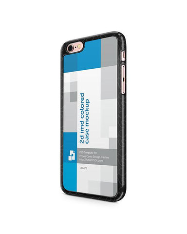 Apple iPhone 6s 2d IMD Colored Mobile Case Design Mockup- Left View 2015