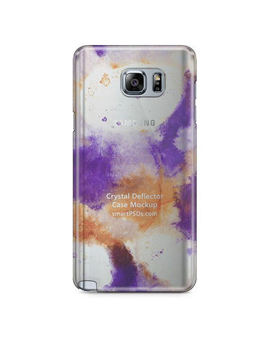 Samsung Galaxy Note 5 3d Crystal Mobile Case Design Mockup 2015