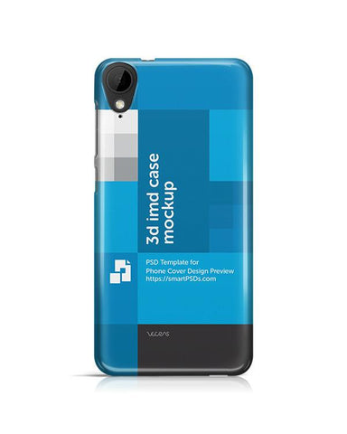 HTC Desire 825 3d IMD Mobile Case Design Mockup 2016