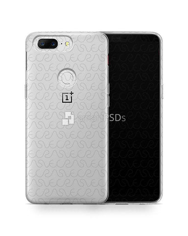 OnePlus 5T UV TPU Clear Case Design Mockup 2017 (Front-Back)