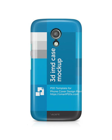 Motorola Moto G2 3d IMD Mobile Case Design Mockup 2014