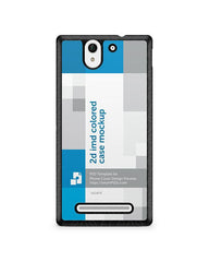 Sony Xperia C3 2d IMD Colored Mobile Case Design Mockup 2014