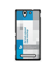 Sony Xperia C3 2d IMD Colored Mobile Case Design Mockup 2014