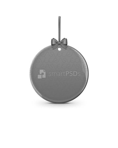 Circular Shaped Ceramic Ornament Sublimation Mockup