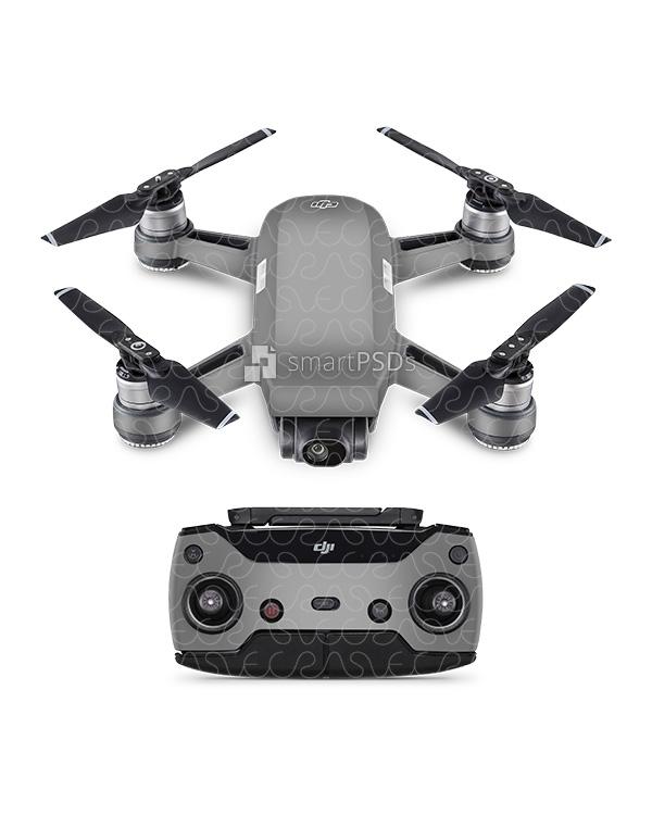 DJI Spark Drone Vinyl Skin Design Mockup